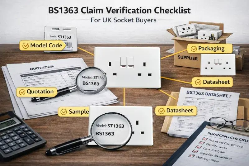 BS1363 claim verification checklist for UK socket buyers