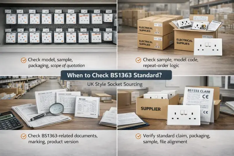 when to verify BS1363 for UK style socket sourcing