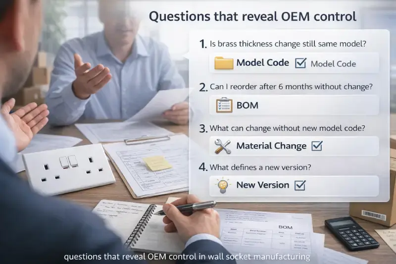 questions that reveal OEM control in wall socket manufacturing