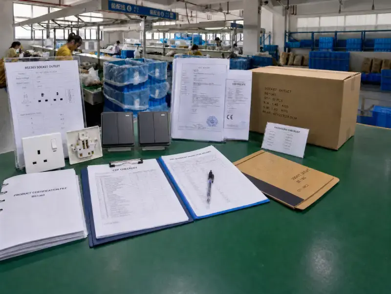 Switch and socket sourcing China factory verification for Middle East buyers