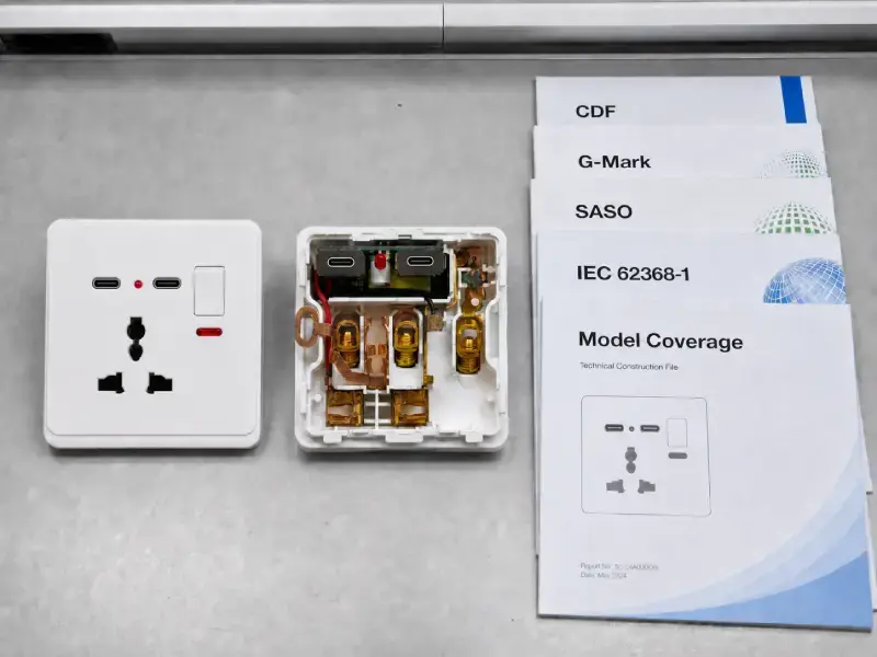 USB socket CDF and certification scope verification for Gulf markets