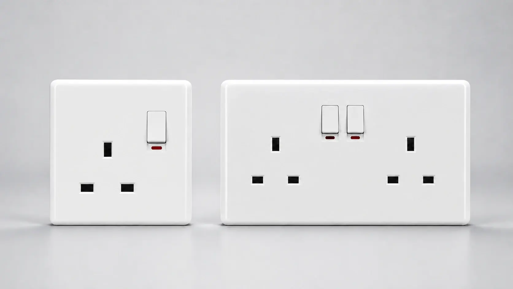 Single and double BS1363 sockets for Middle East project buyers