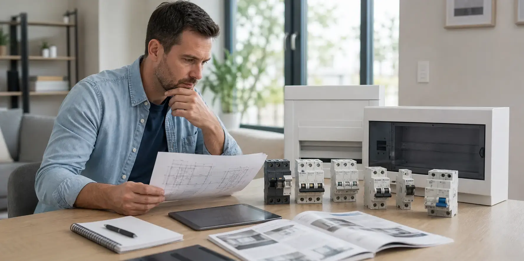 Buyer comparing low-voltage distribution products for a residential or small commercial project