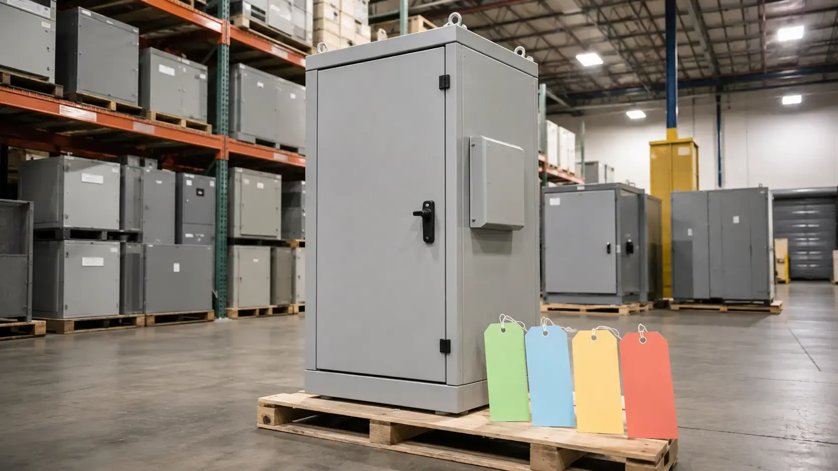 ASCO 300 SERIES multi-voltage transfer switch in a commercial backup power installation